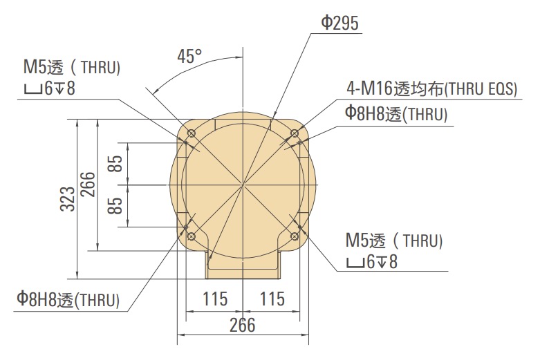 配天工业机器人AIR12-940底座安装图